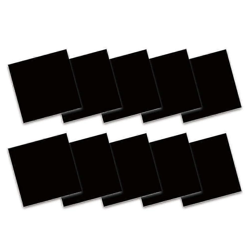 25-26 Black Infusible Transfer Ink Sheets, 10 Pcs 12x12inch Solid Plain Color Pre-printed Sublimation Pap