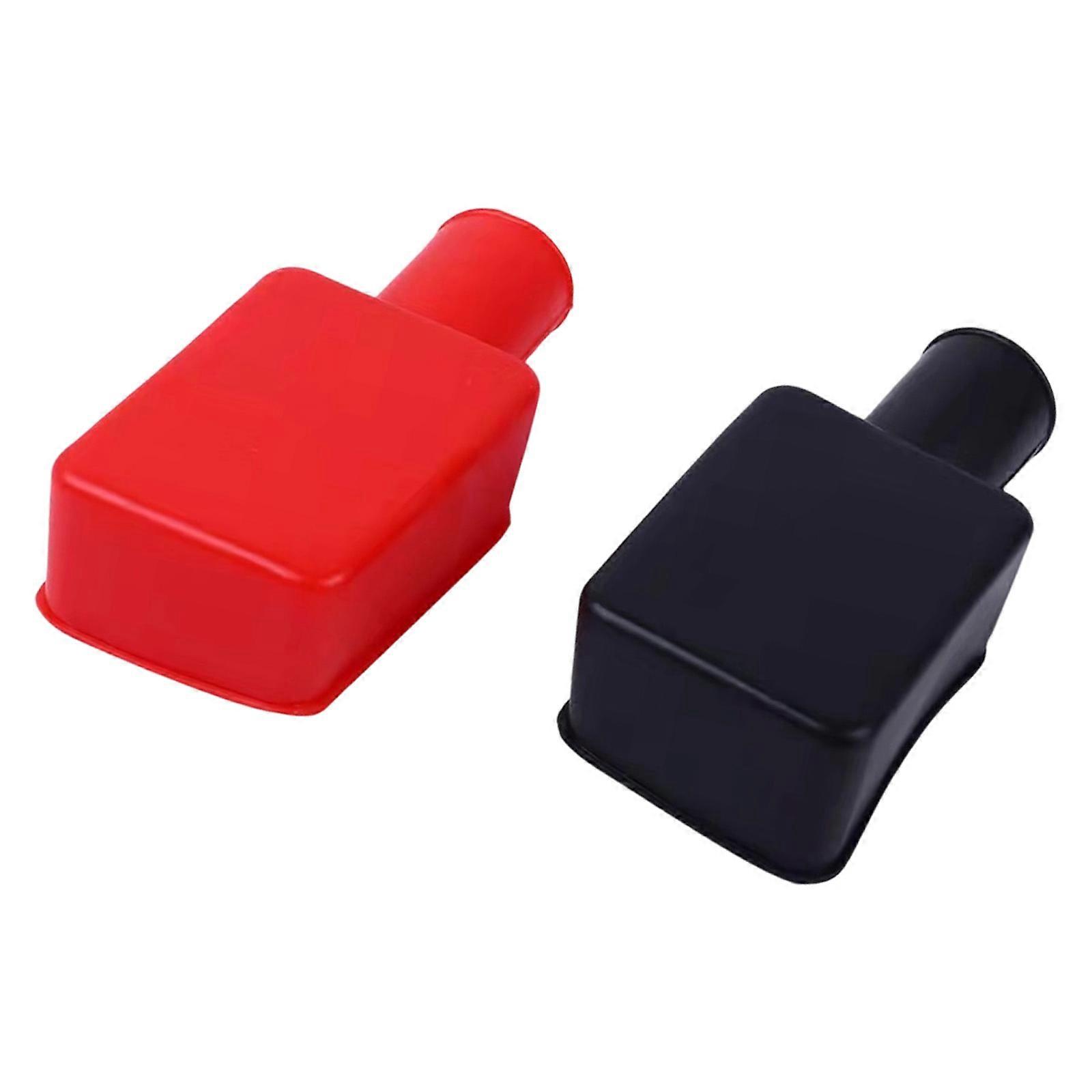 Universal Battery Terminal Insulator Covers Heavy Duty Dustproof Protection Easy to Use for Vehicle Electrical Systems Multicolor