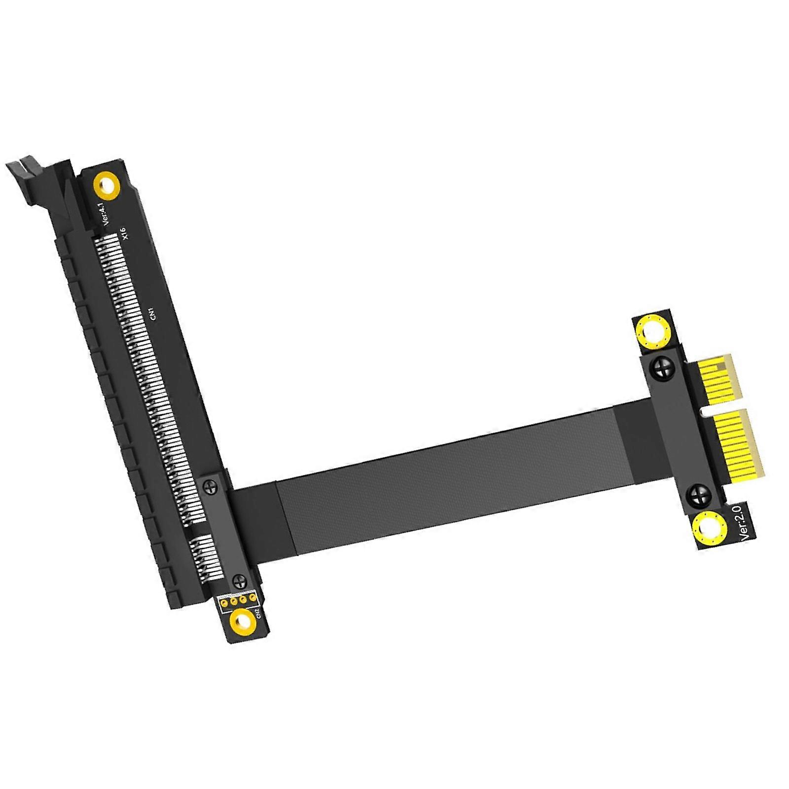 25CM PCIExpress Extension Cable Easy Installation Convert 16X to 1X for Efficient Computer Expansion Multicolor