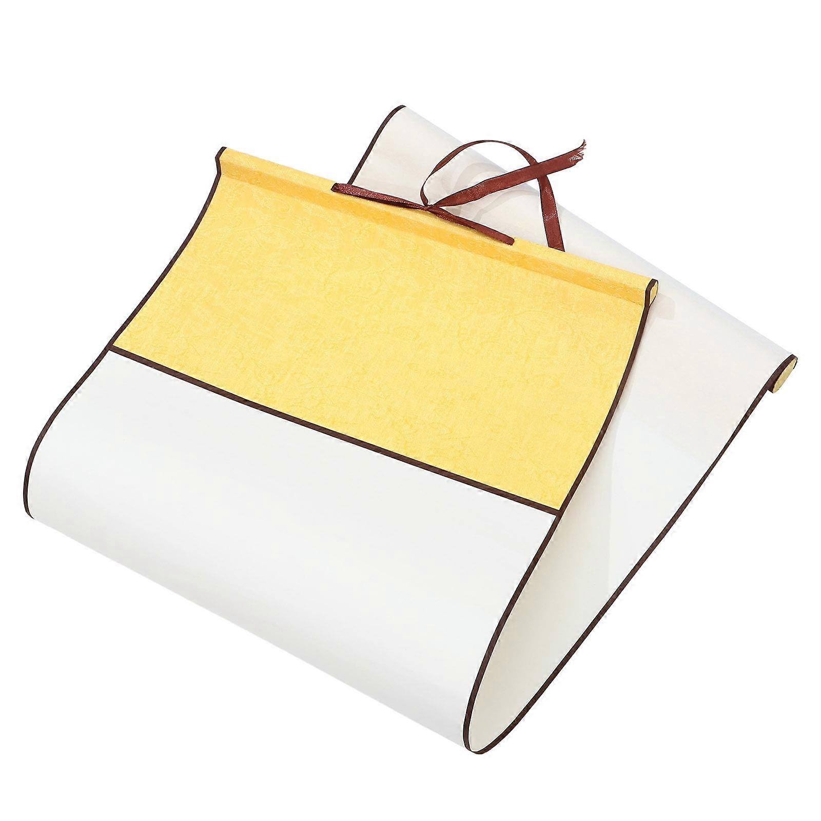 Rice Paper Hanging Shaft Four Treasures of The Study Kit Reel Xuan Chinese Decor Blank Scroll Drawing