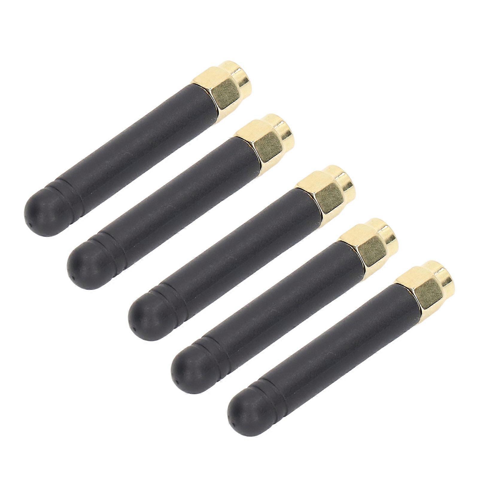 5 件全向天线防水高增益胶棒直 SMA 公头，用于路由器 433