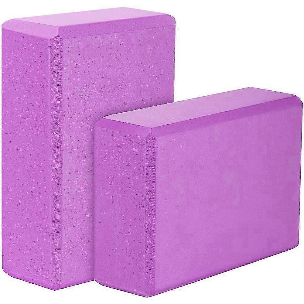 Yoga blocks for beginners with non-slip surface and high density