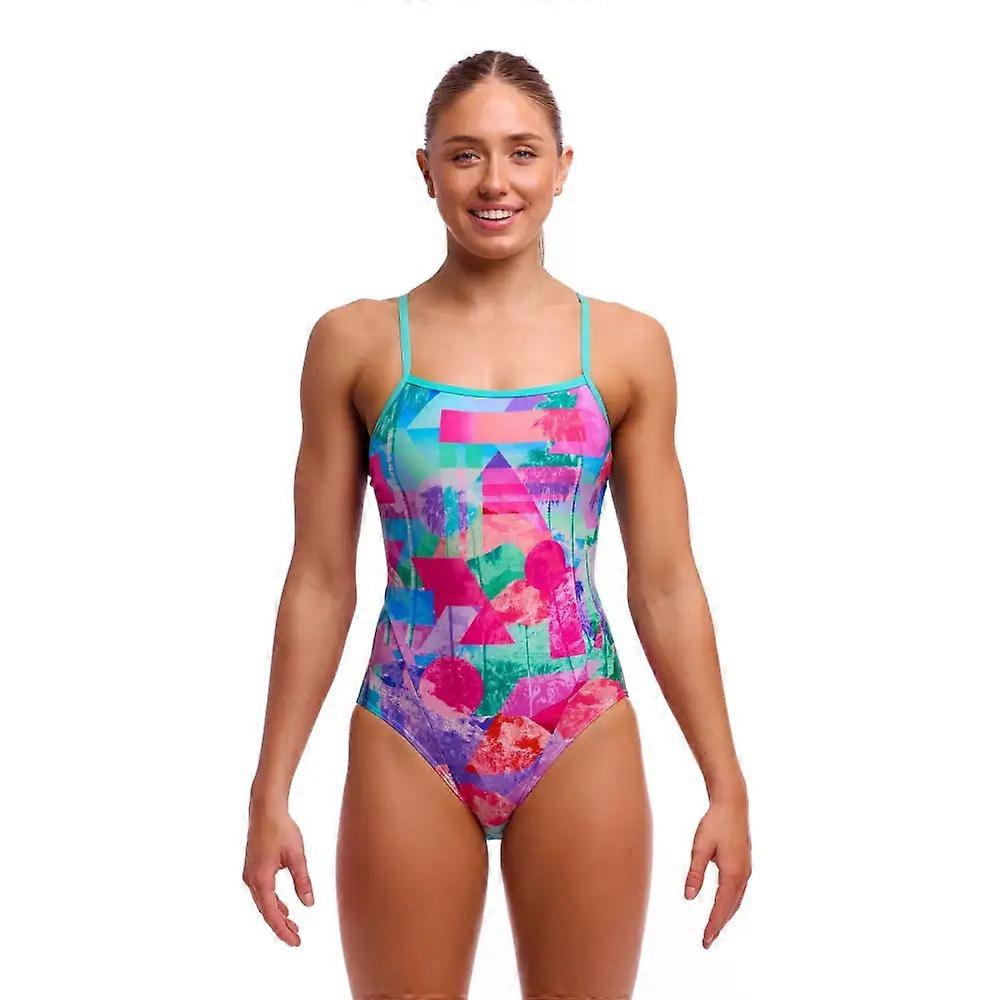 Funkita Snap That 单肩带泳衣 - 薄荷绿/粉色