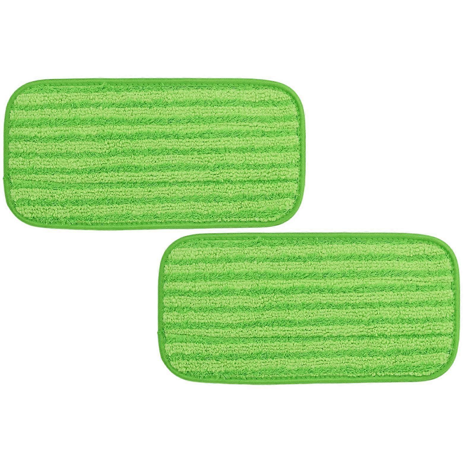 1 Pack Reusable Wet Pads Mops Pads For Floors Deep Cleaning 12inch Green *2PCS