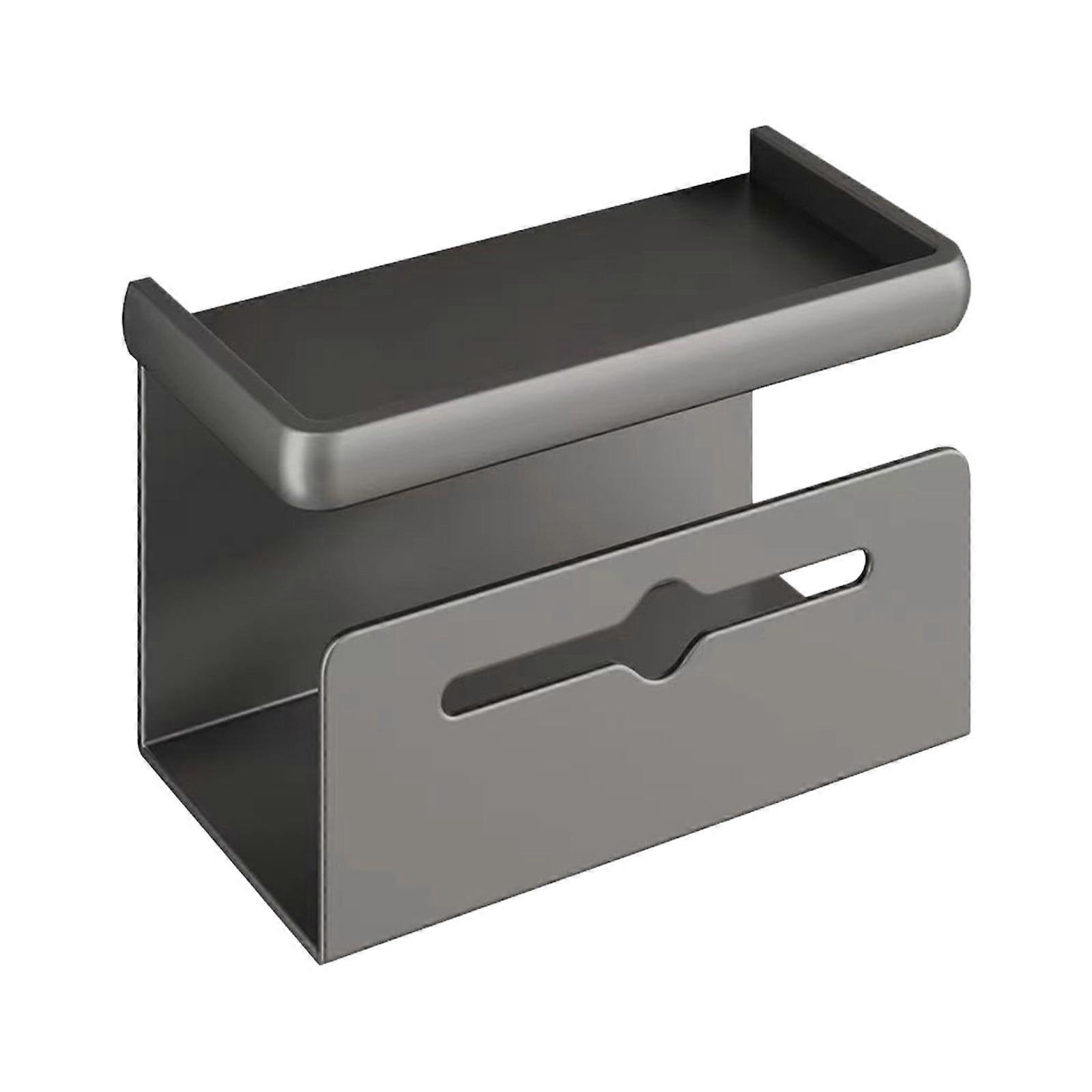 Transparent Multifunctional Shelf Compatible with Bathroom Cabinet, Multi-scene Use, Strong Load, 360° Roll Paper Storage