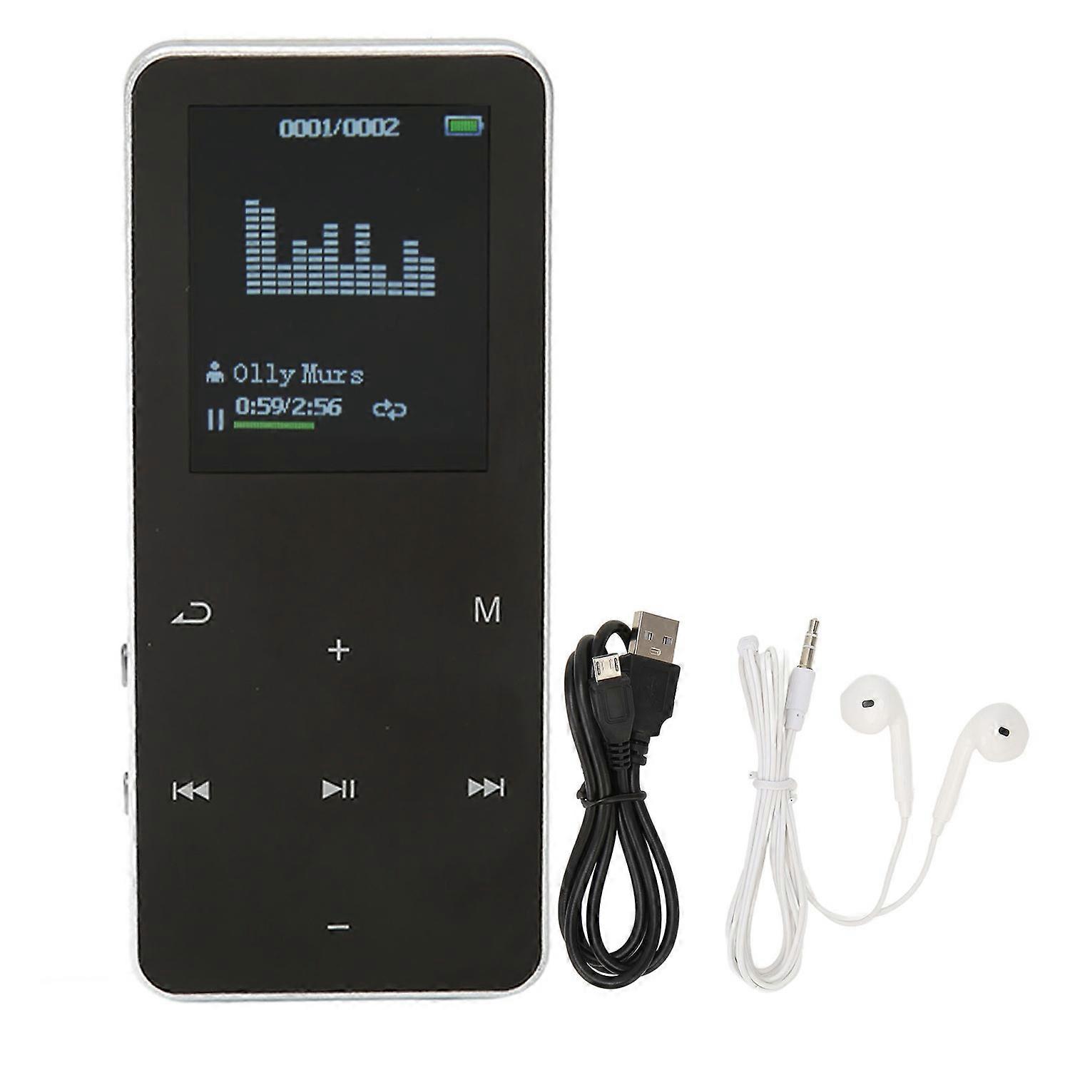MP3 Player 8G Bluetooth 4.2 1.8 Inch Screen Noise Reduction Lossless Portable MP4 Player with Transl