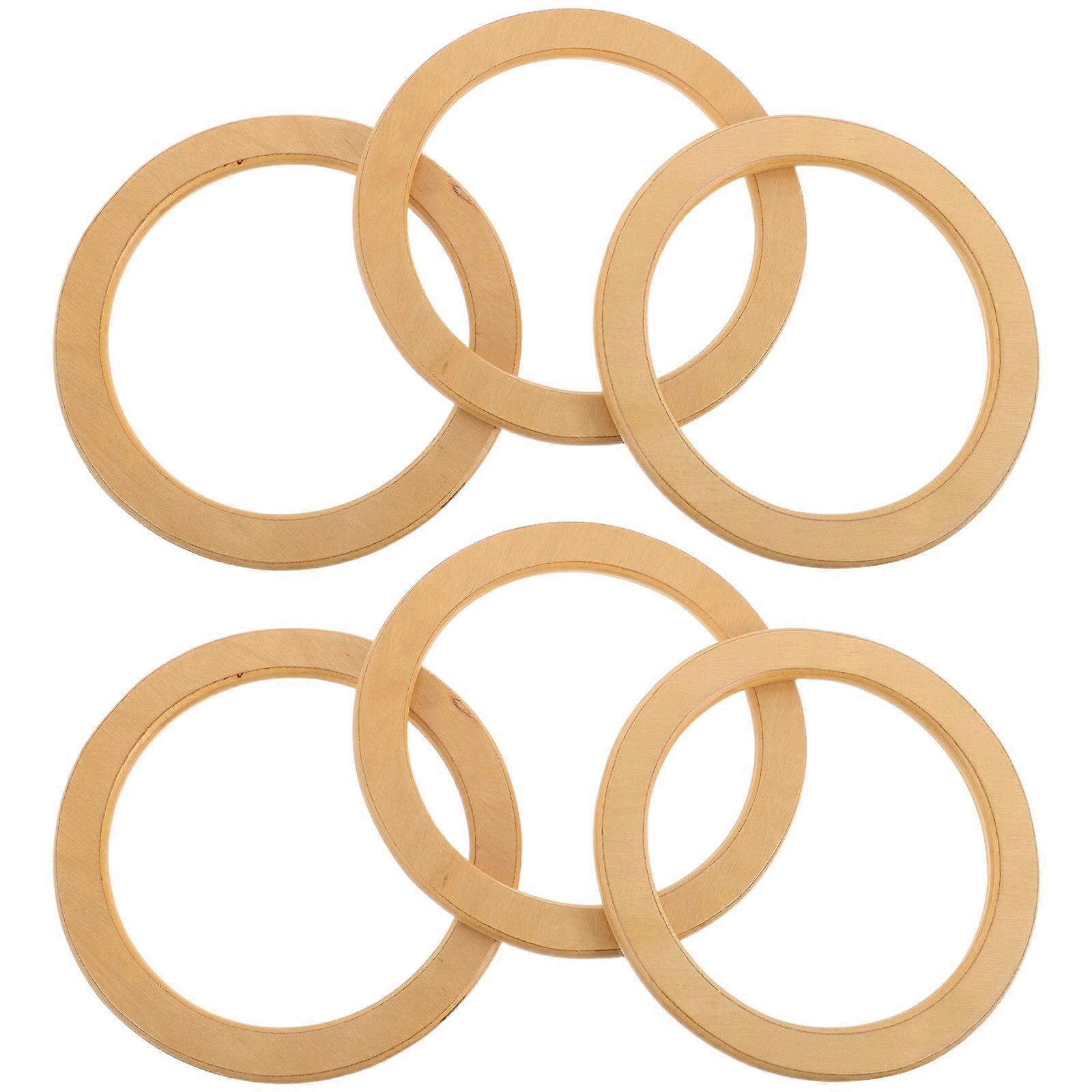 Wooden Purse Handles for Handbag Accessory 6Pcs Replacement Set