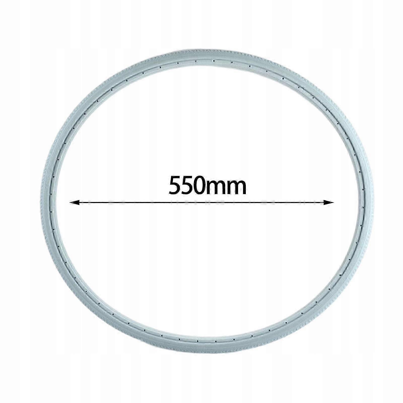 بو إطار كرسي متحرك، يوريثان، طقم 24x1 3/8، رمادي