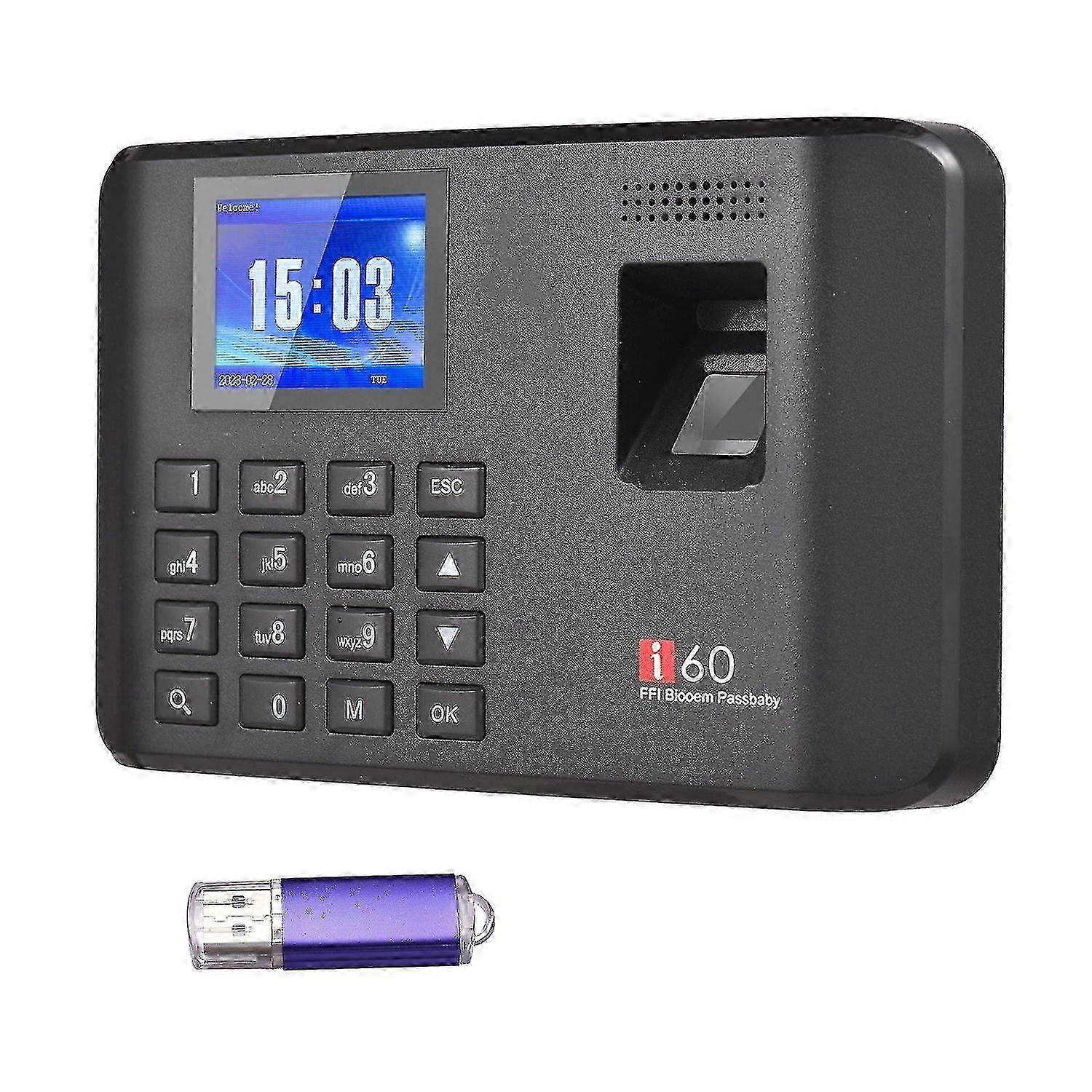 Intelligent Biometric Fingerprint Password Attendance Machine Time Clock Employee Checking-in Record