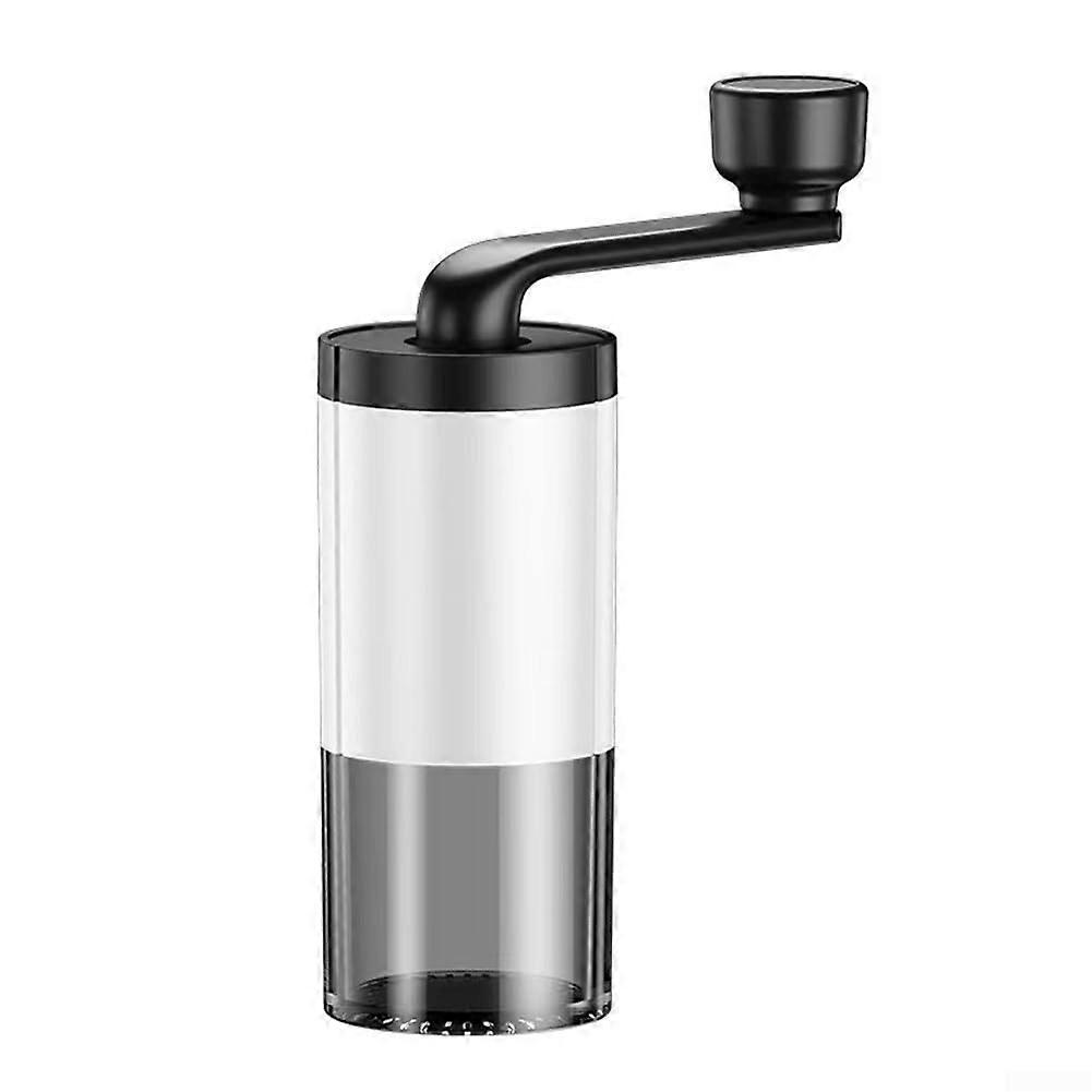 Portable Manual Coffee Grinder Compact With Adjustable Grind Settings For Precise Grinding Of Coffee Beans White