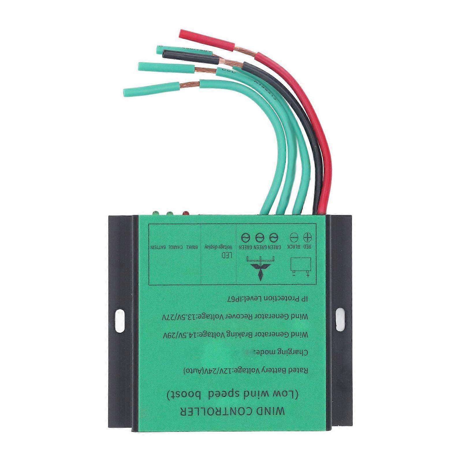 Wind Turbines Charges Controller 12V 24V Auto Fit Fast Heat Dissipation MPPT Wind Generator Controller Enduring Multicolor