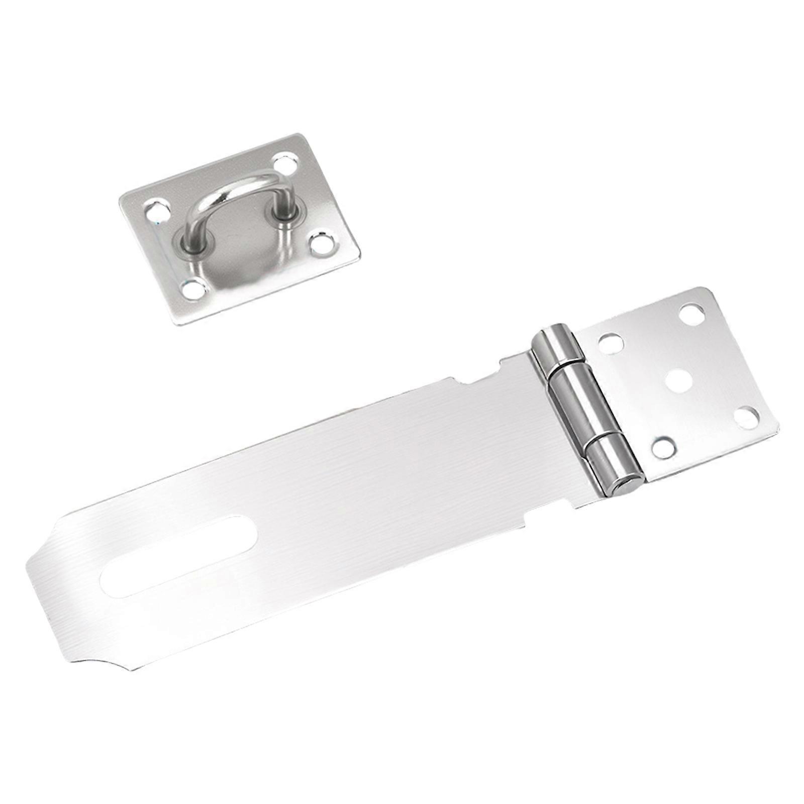 Rustproof Foldable Door Fastener Heavy Gauges Surfaces Mount Locking System Reinforced Security Latches for Secure Entry Use  White