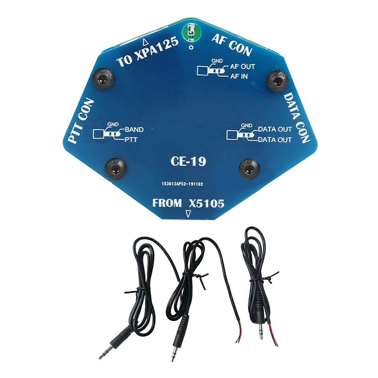 Dense Radio Connection Expansion Card With 3.5mm Stereophonic Outlets And 8 Pin Cable For Strengthened Connection Multicolor