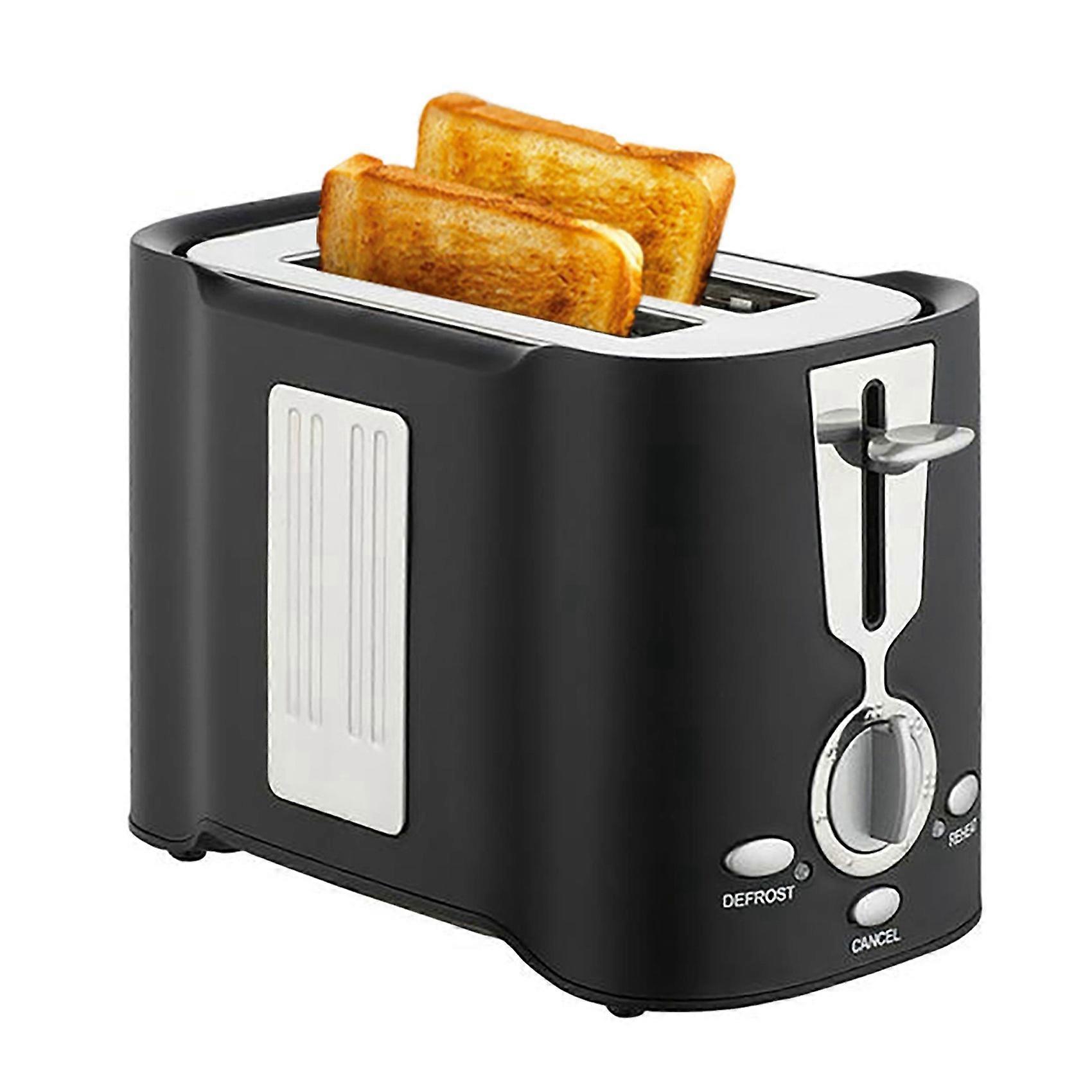 Toaster 2 Slice Extra-Wide Slot, 7 Shade Settings, Toaster for Bread, English Muffin, Bagel, Crumb Tray, Black US Plug