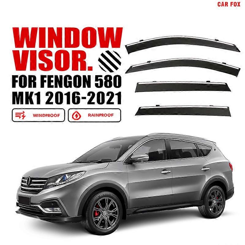 Door Visor For Fengon 580 MK1 2016-2021 Window Visor Vent Wind Deflectors Visors Rain Guard Shades Visor