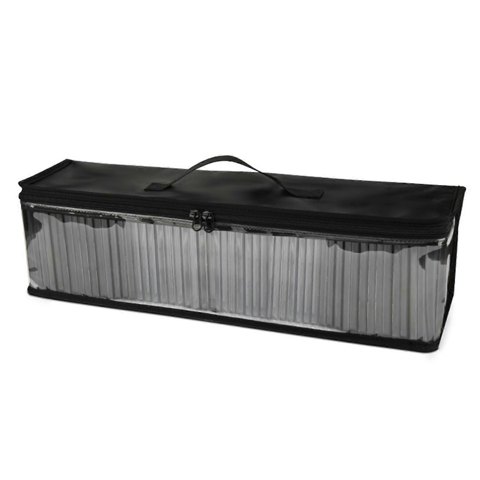 Durability Disc Carrying Case TPU Protective Sleeve Disc Storage Bag with Zippers for Music Game Moisture Resistant Multicolor