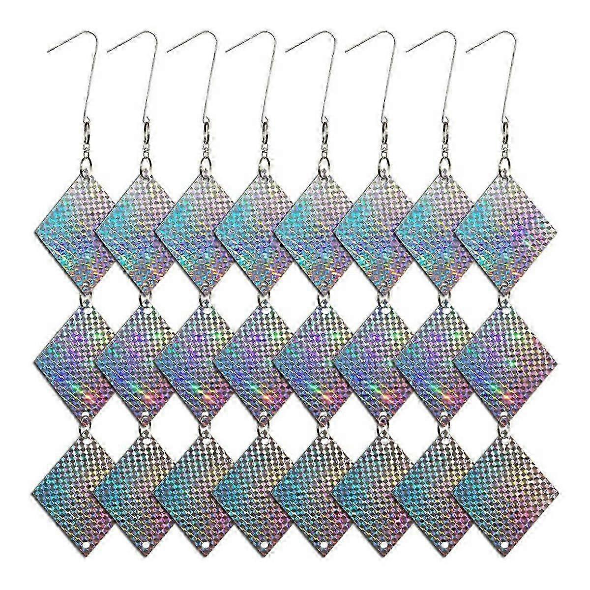 8PC/Set Bird Repellent Discs Reflective Hanging Device to Keep Birds