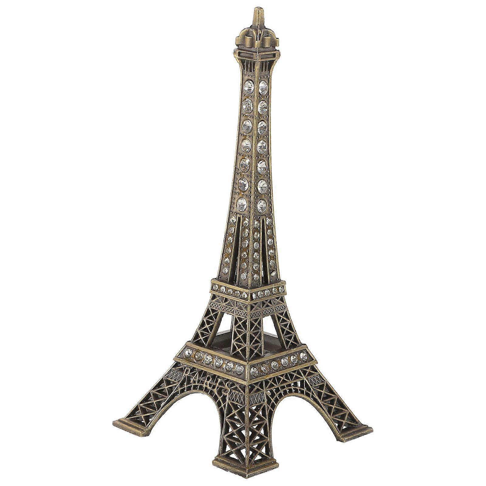 Rhinestone Inlaid Eiffel Tower Statue Eiffel Tower Prop Eiffel Tower Molding Ornament