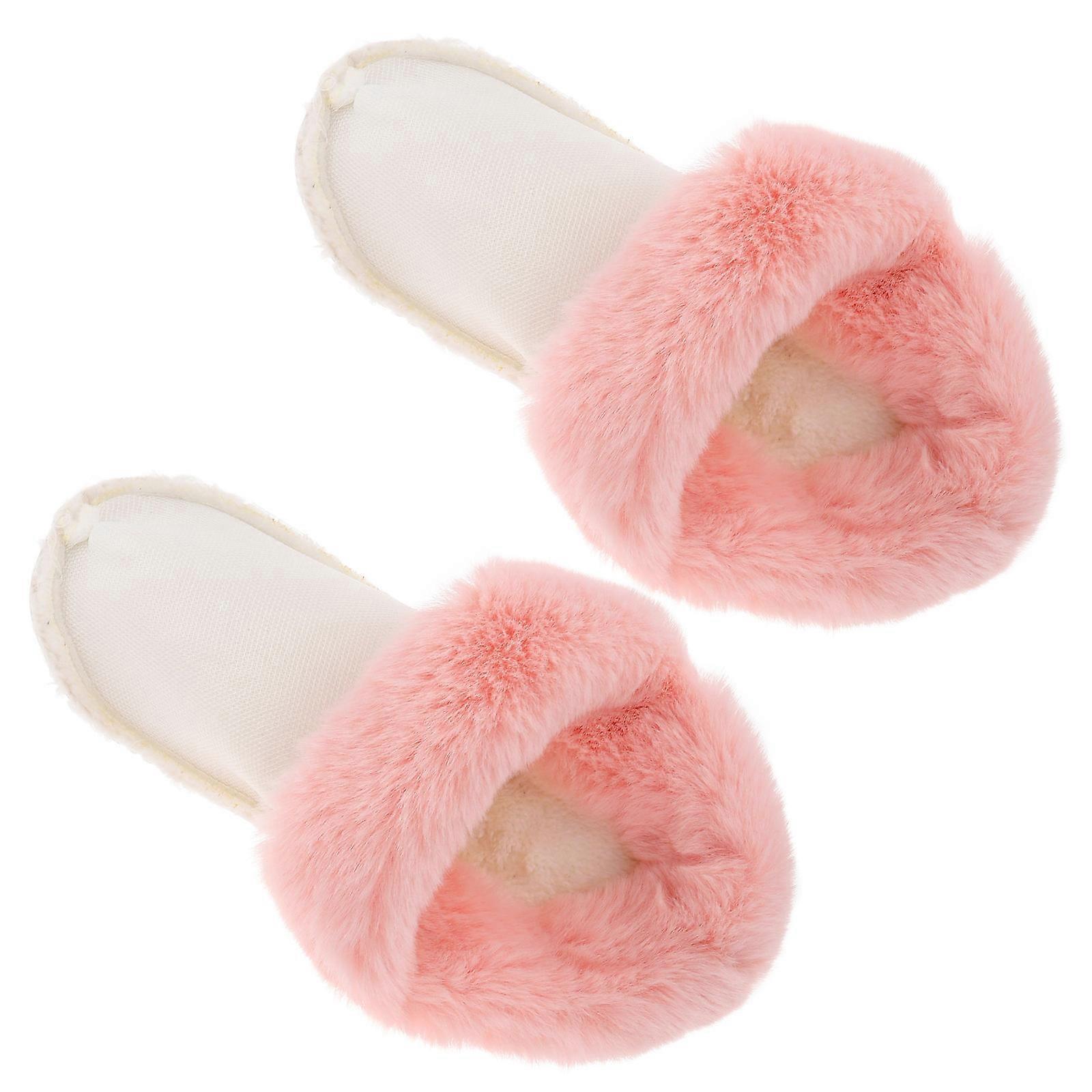 Detachable Winter Plush Shoe Insert for Comfortable Home Use 1Pair