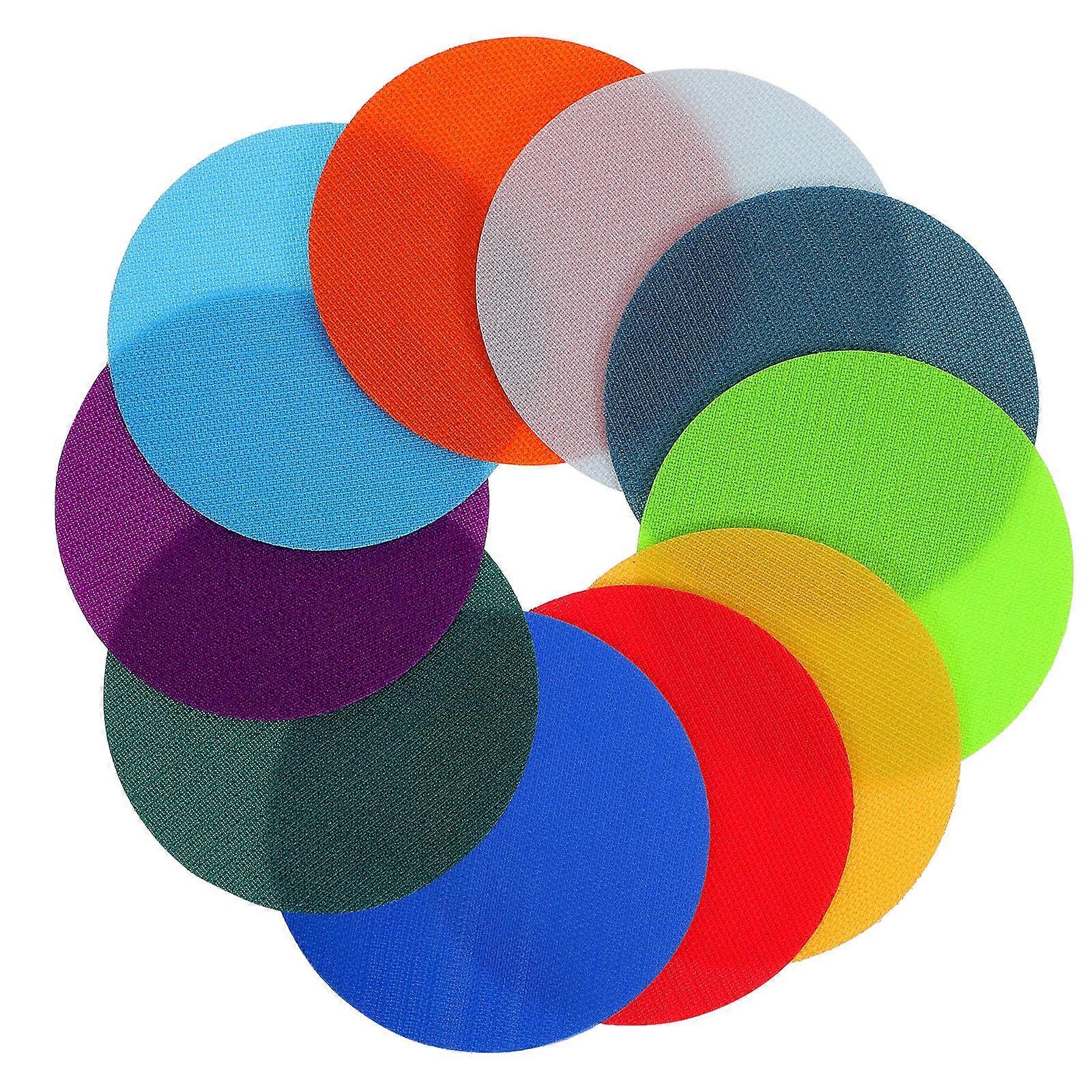 OUNONA 10 Pcs Spot Markers Reusable Carpet Dots for Kids Classroom Activity Circles Sit Dots Carpet Markers