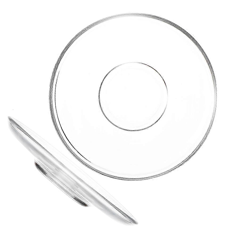 Tekoppfat Transparenta Glastallrikar för Förvaring 2 St