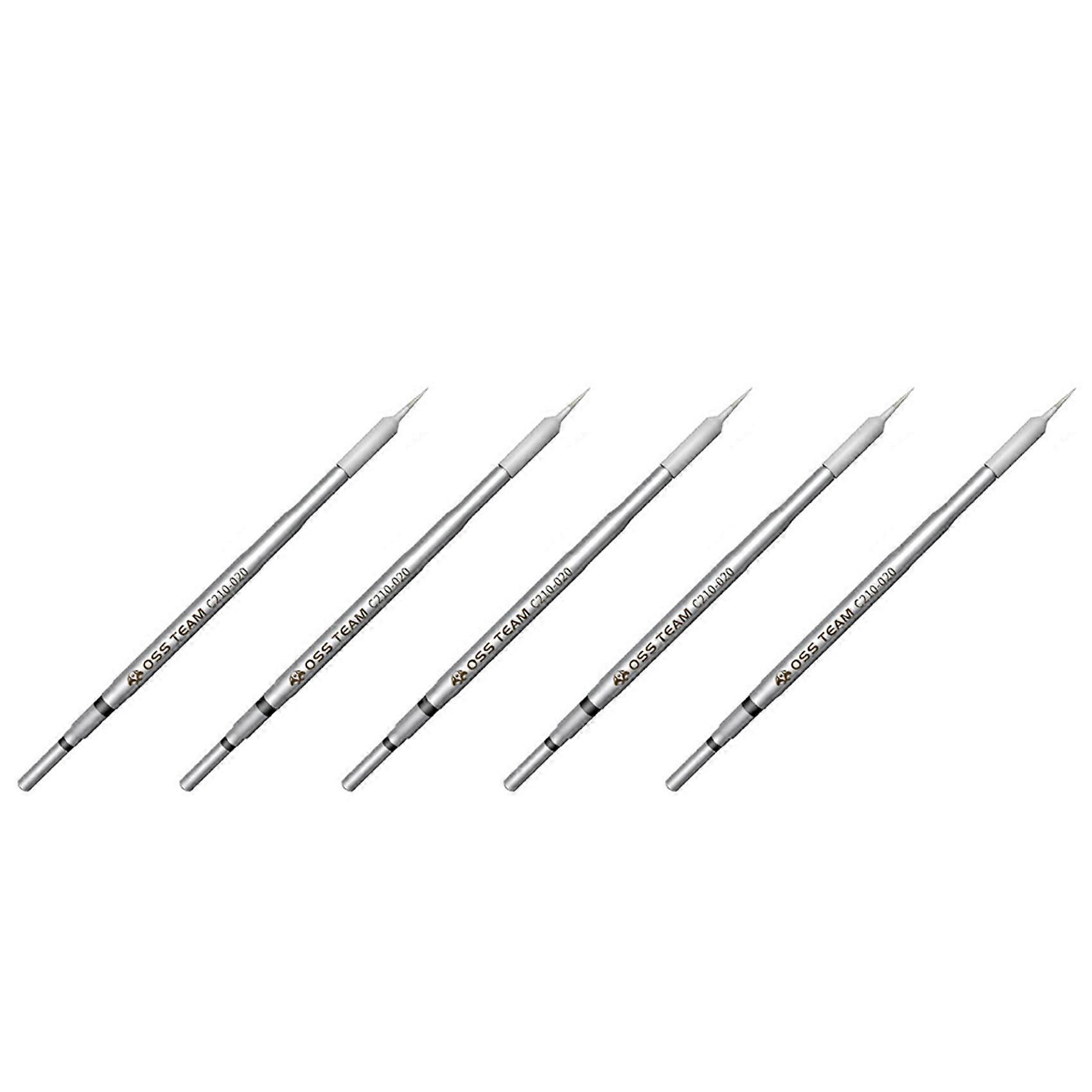 5X C210 Series Soldering Tip Lead-Free Solder Welding Head for JBC T210 Handle for Sugon T26 T26D Soldering Station(020)