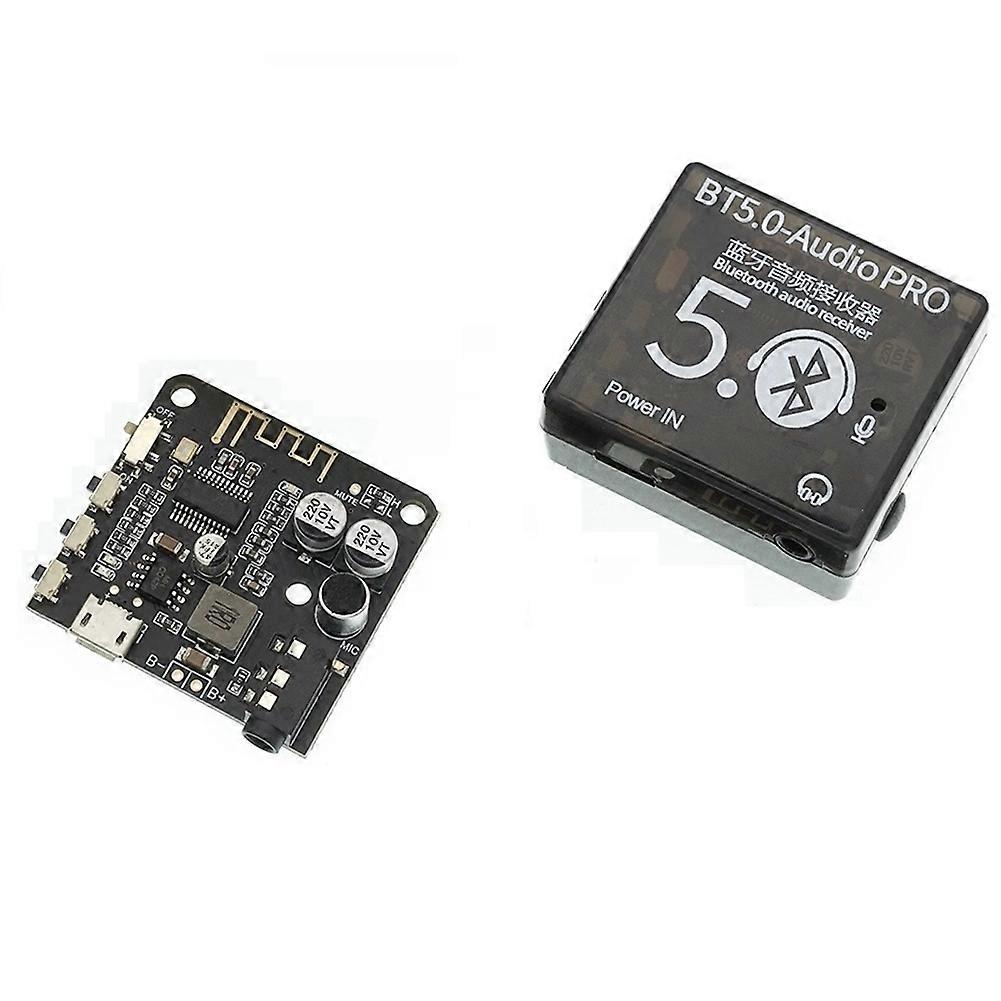 BT5.0 Audio Pro Receiver Board MP3 Bluetooth Decoder Lossless Car Speaker Audio Amplifier Board with Case 3.7V-5V