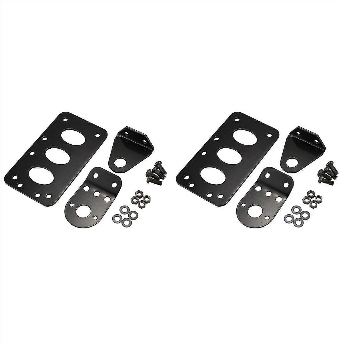 Motorcycle Side Mounted Tail Light Frame License Plate Bracket Metal