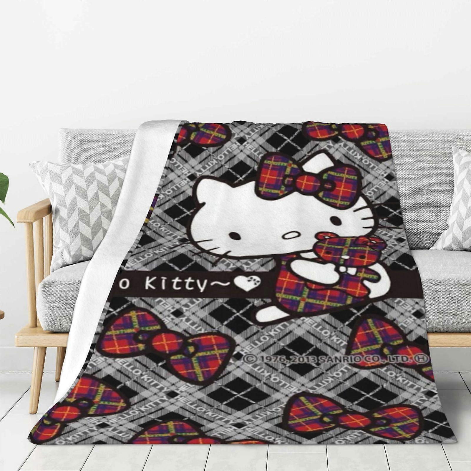 Hello Kitty fleecefilt Supermjuk, mysig pläd, barnsängkläder - Supermjuk 100x75 cm
