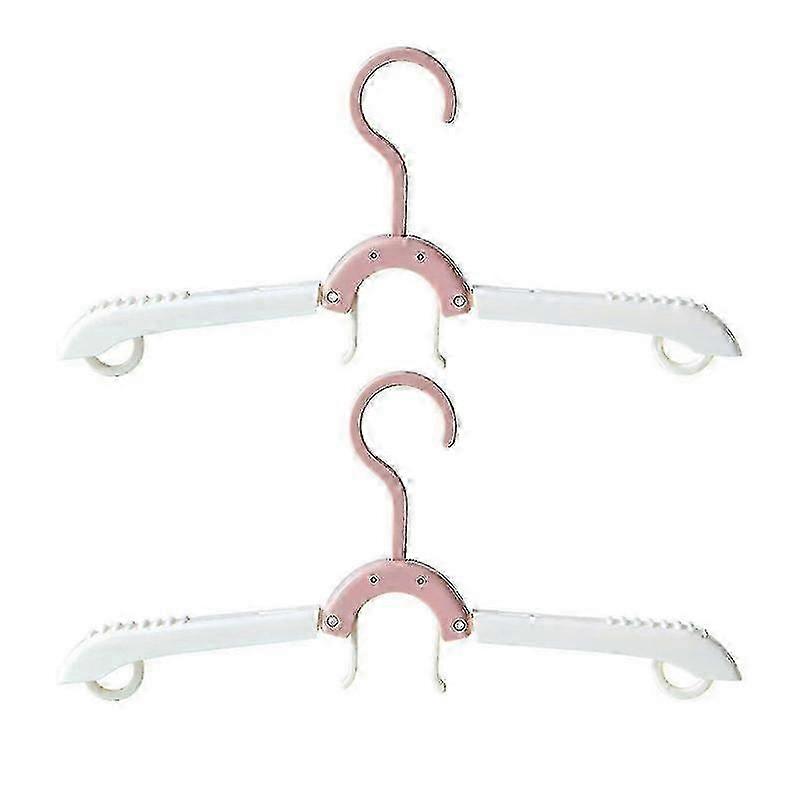 2 Telescopic Foldable Hangers - Space-Saving Wardrobe Solution for Drying Clothes