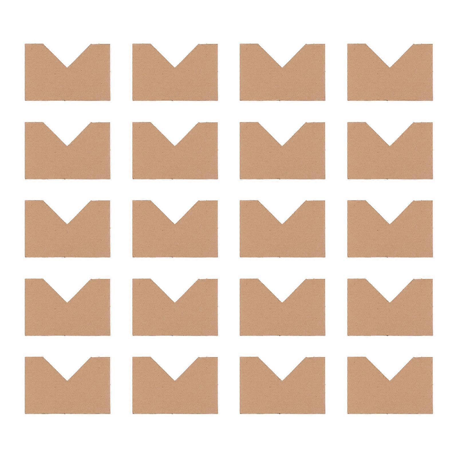 100PCS Cardboard Corner Protector Kraft Paper Photo Frame Corner Protector