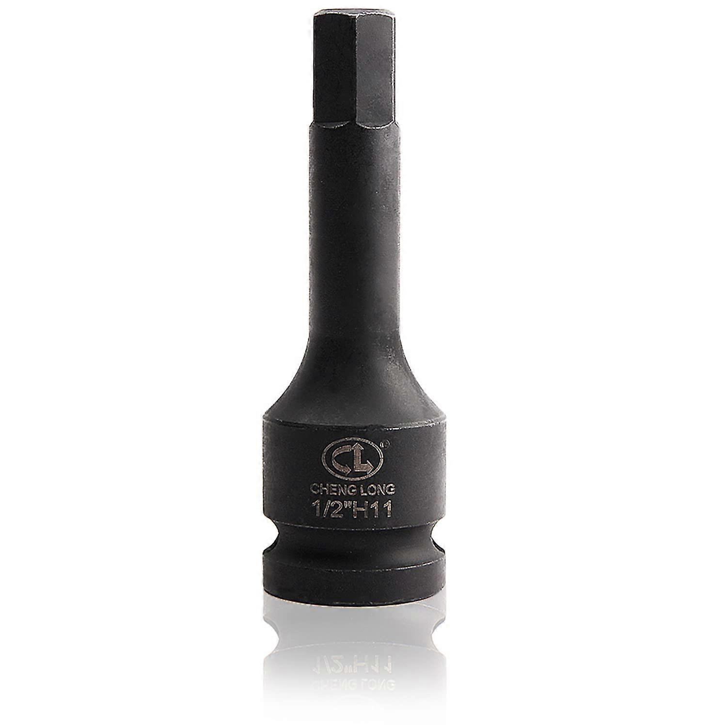 Impact Hex Bit Socket H11 1/2 Inch Drive, 11mm CrMo Steel, Impact Torque Ready, RustResistant