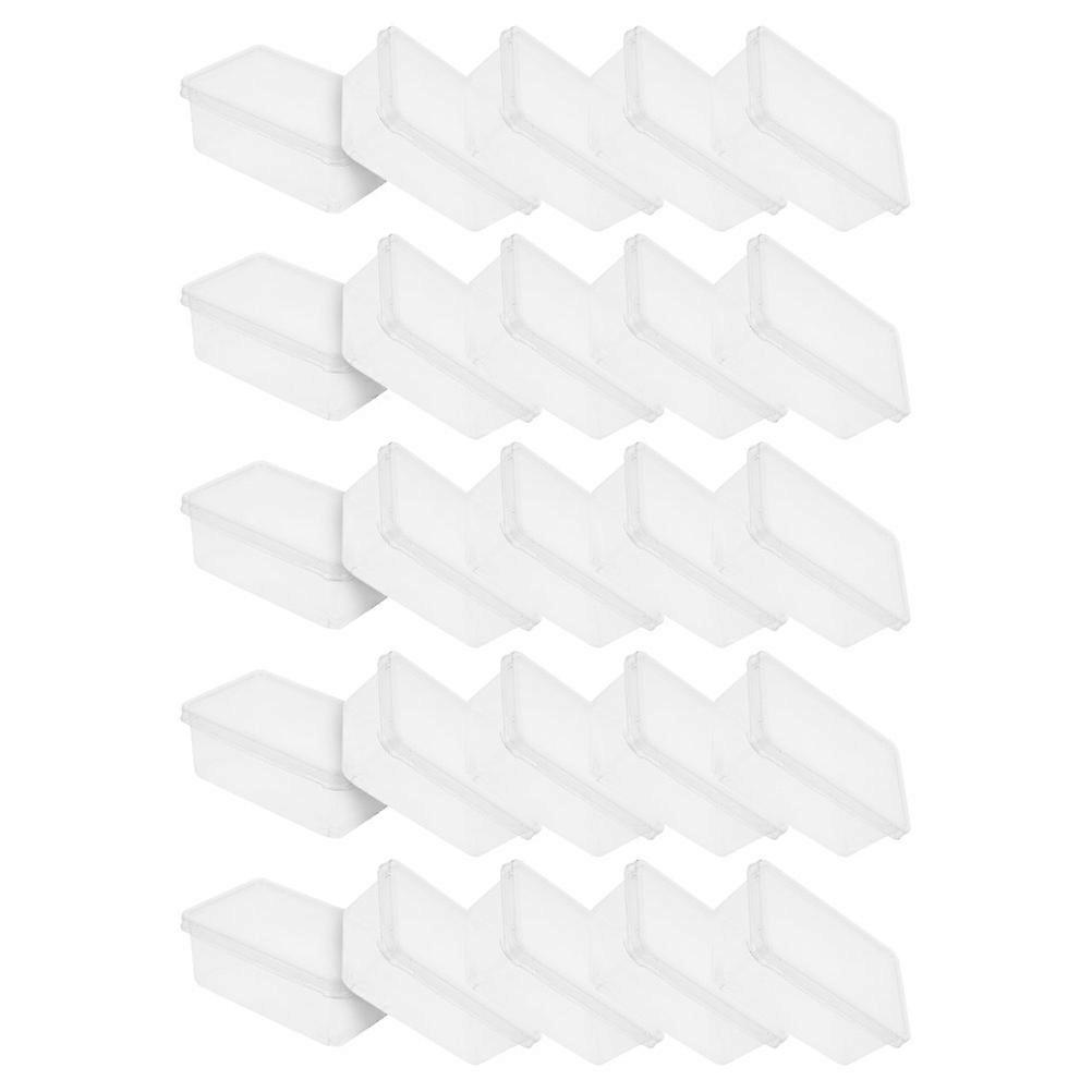 Transparent Tiramisu Box with Lid for Cake Storage Container 25Pcs