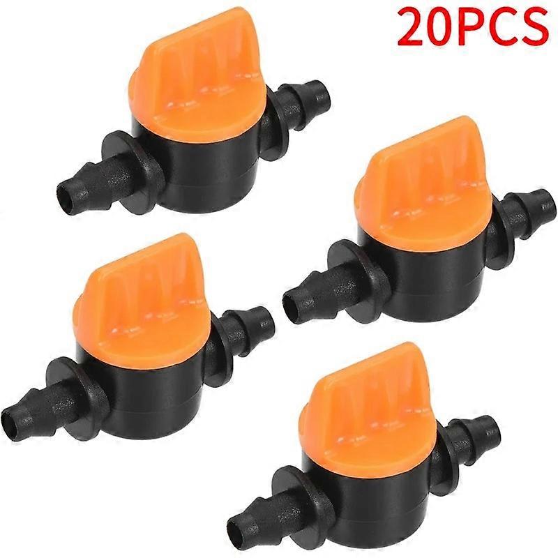 Connecteurs de robinet de jardin de Valve de tuyau de 20 pi��ces pour le syst��me d'irrigation goutte �� goutte, raccords de contr?le de d��bit 