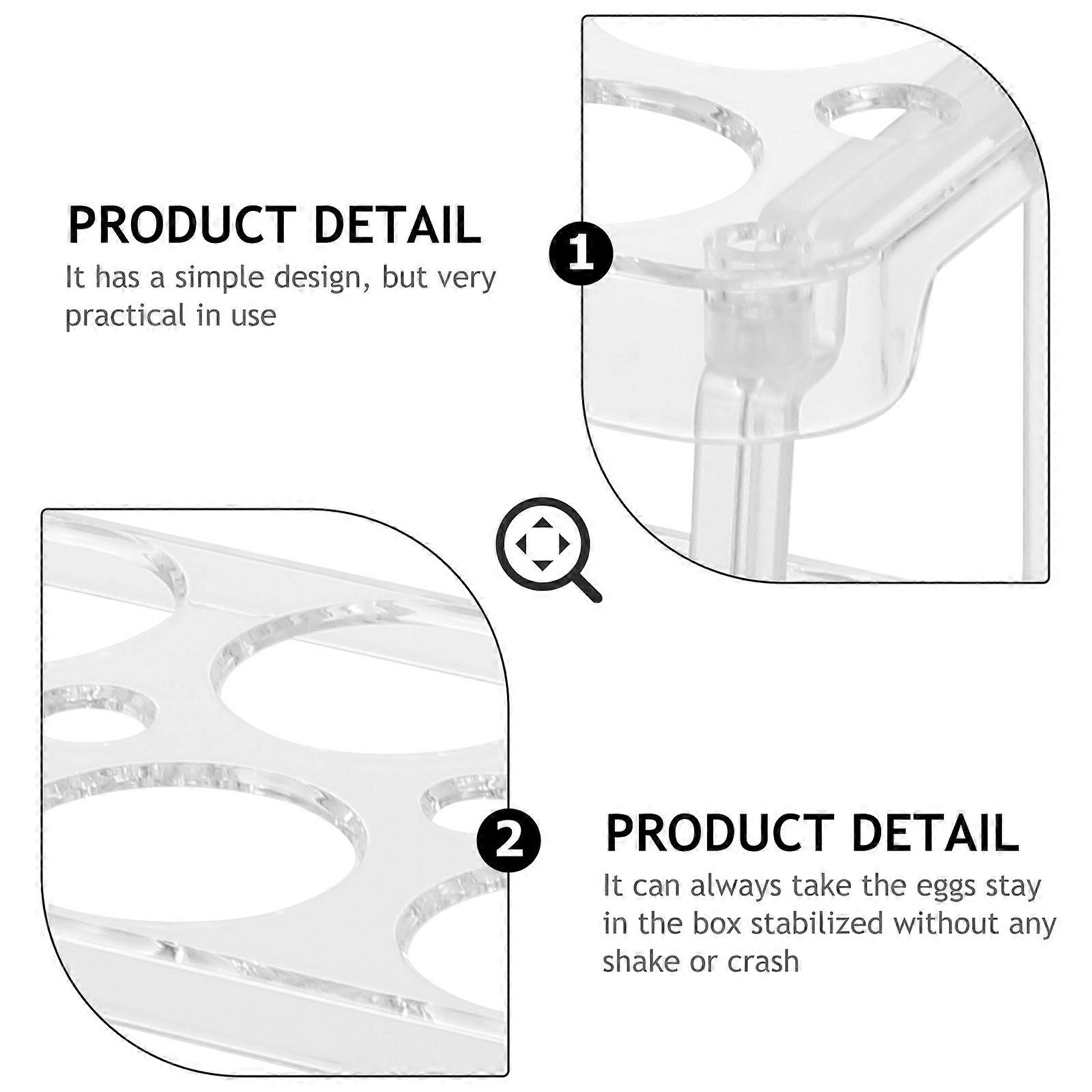 Egg Storage Container Plastic Refrigerator Egg Tray for Storage Stable Rack