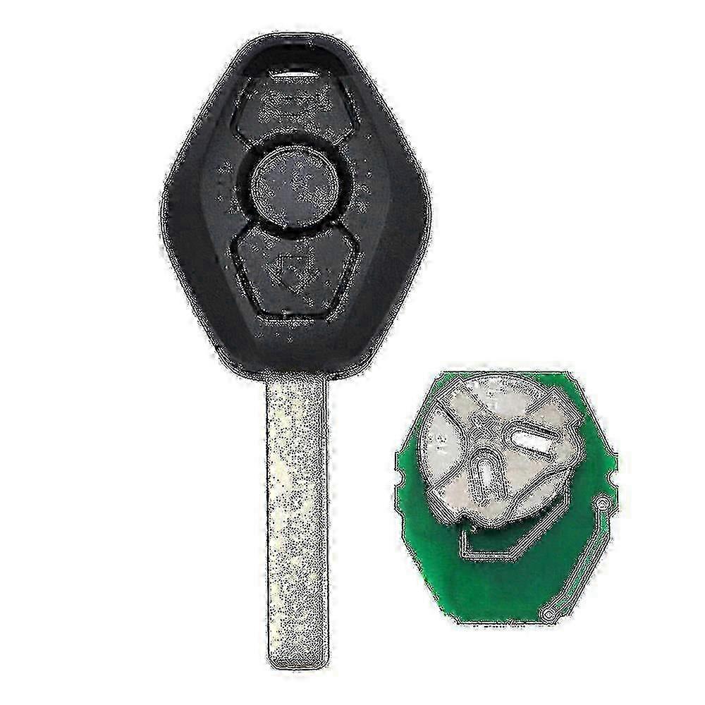868MHz three-button remote key, with built-in PCF7953 ID46 chip, compatible with BMW CAS2 5 Series E46, E60, E83, E53, E36, and E38 models.