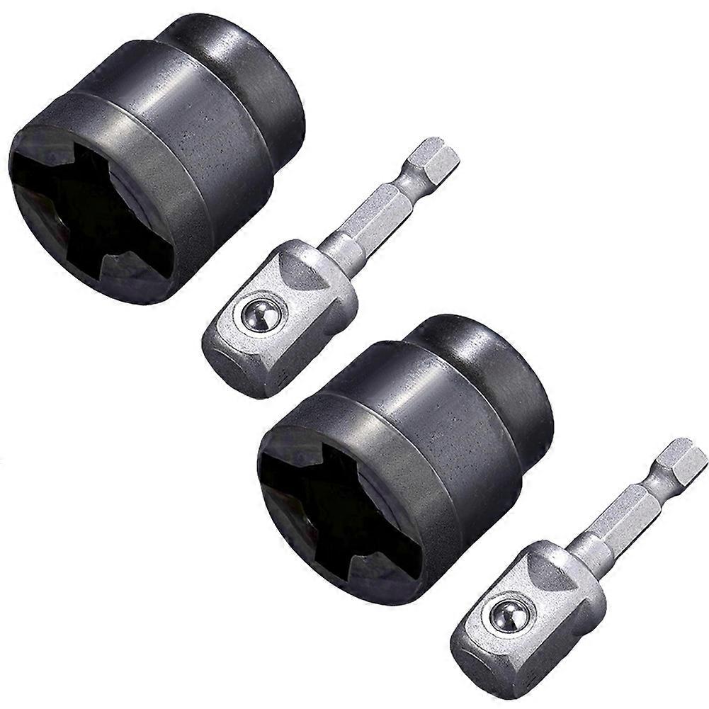 Heavy-Duty Scissor Jack Socket Adapter for Car Maintenance, Rust-Resistant with Enhanced Durability, 2Pack