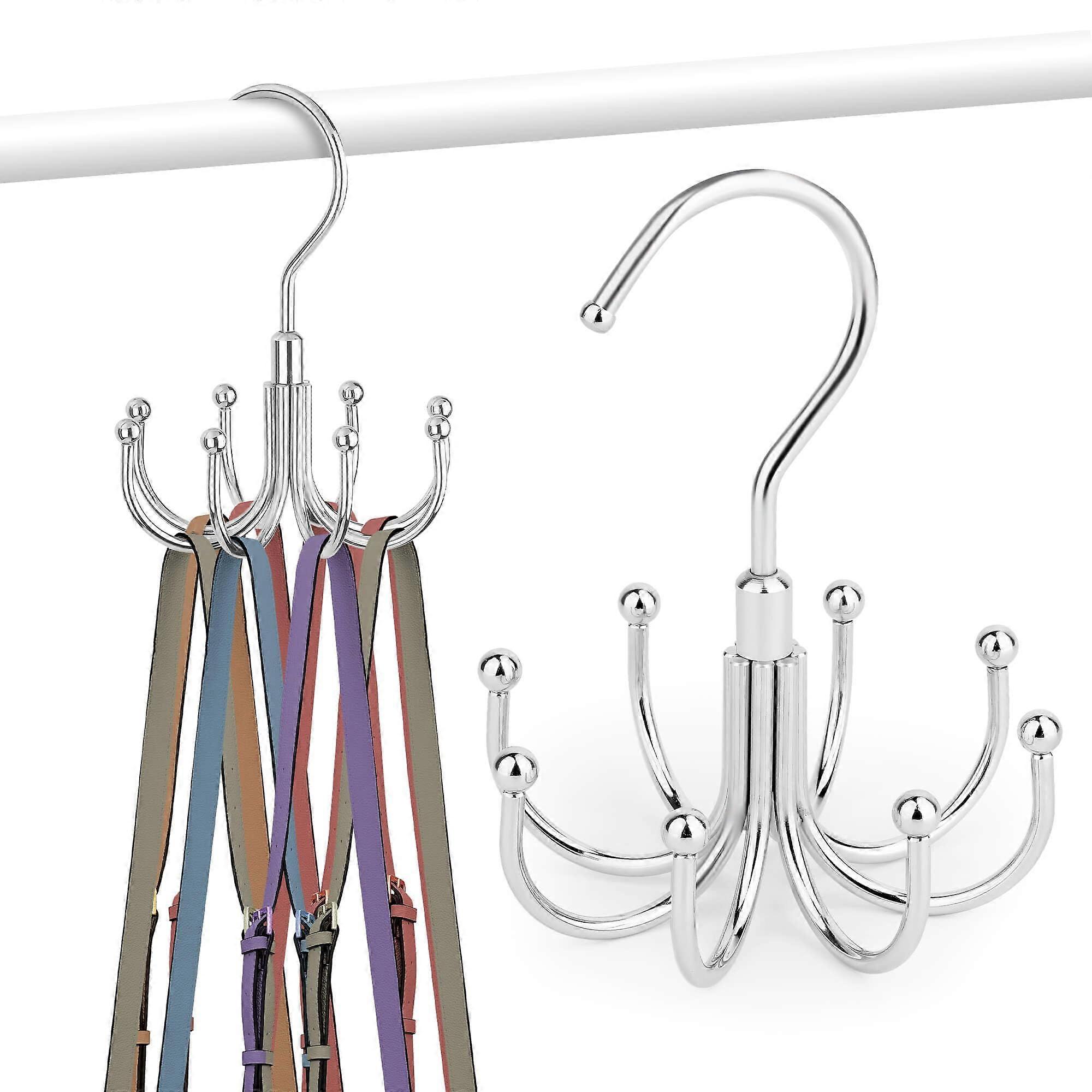 Purse Hanger Organizer for Closet with 360° Rotating Hook Holds 8 Bags SpaceSaving Metal Holder