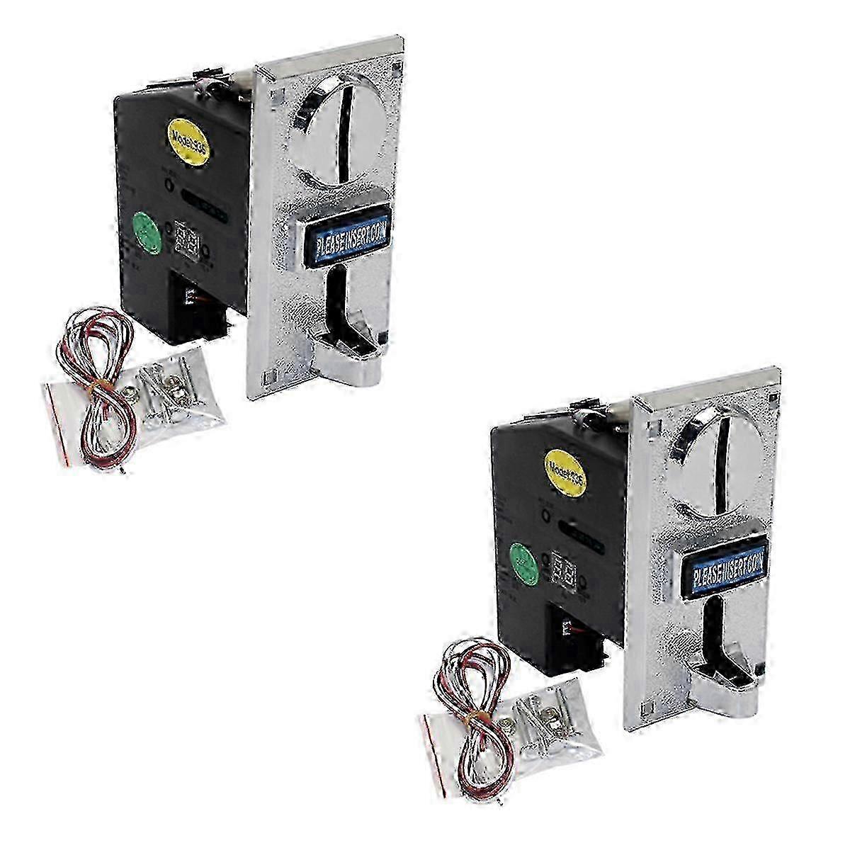 2PCS Multi Coin Acceptor Electronic Roll Down Coin Selector Mecanismo para Máquinas Expendedoras