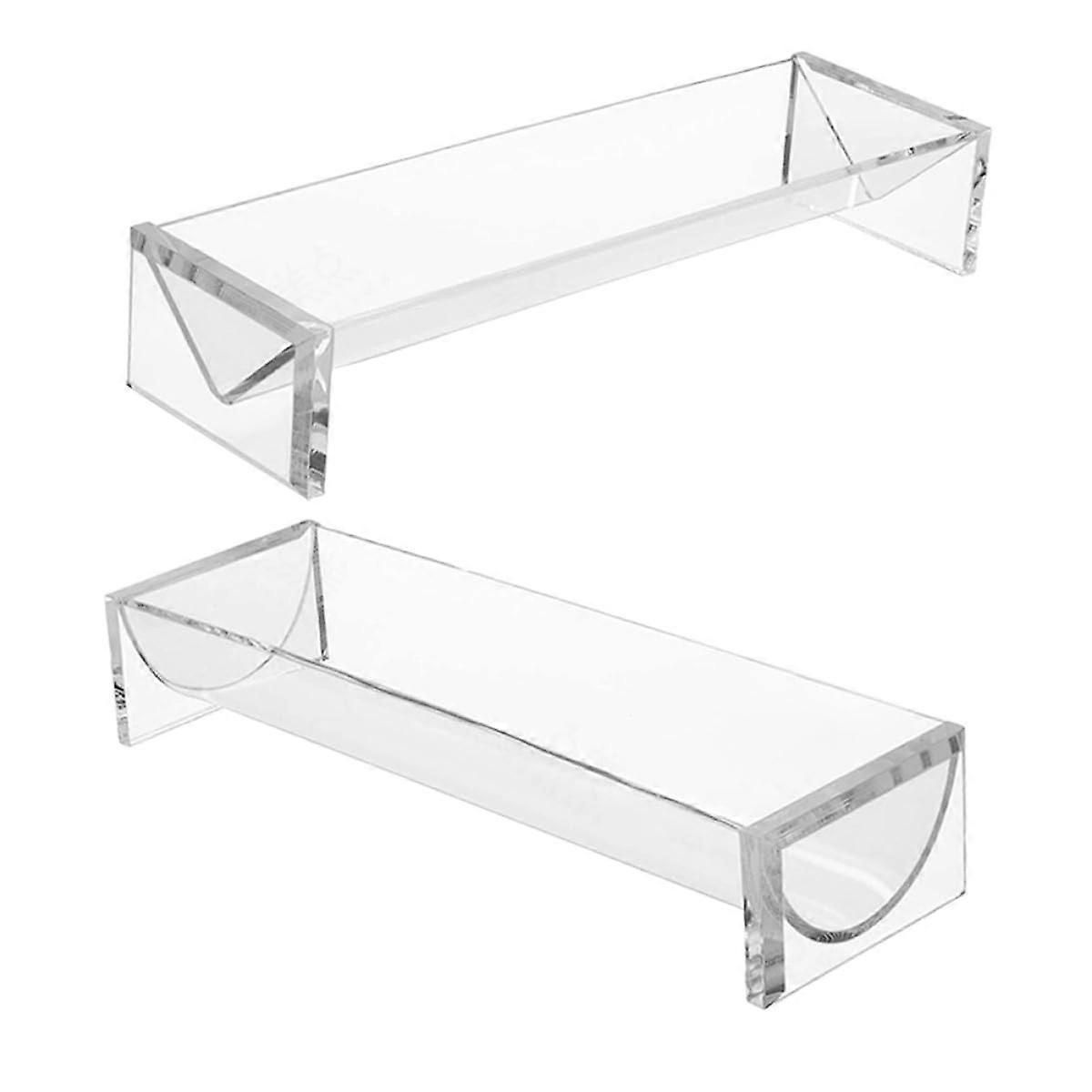 2pcs Acrylic Dessert Stand Clear Cake Stand for Tabletop Parties Stable SpaceSaving Display