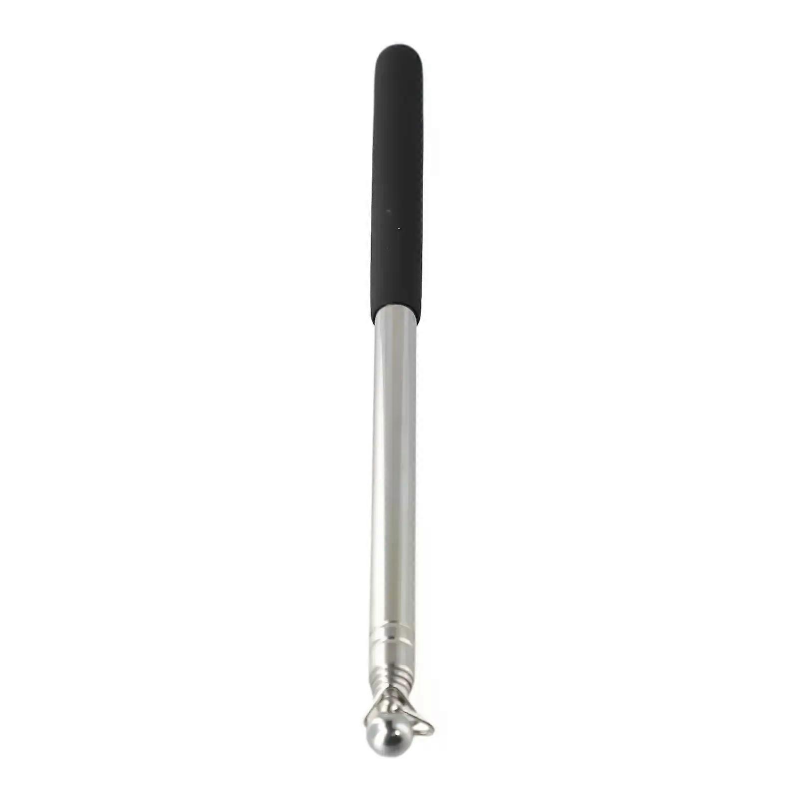 School Teaching Tour Guide Teaching Retractable Function Flag Pole Black Practical Retractable Stainless Steel