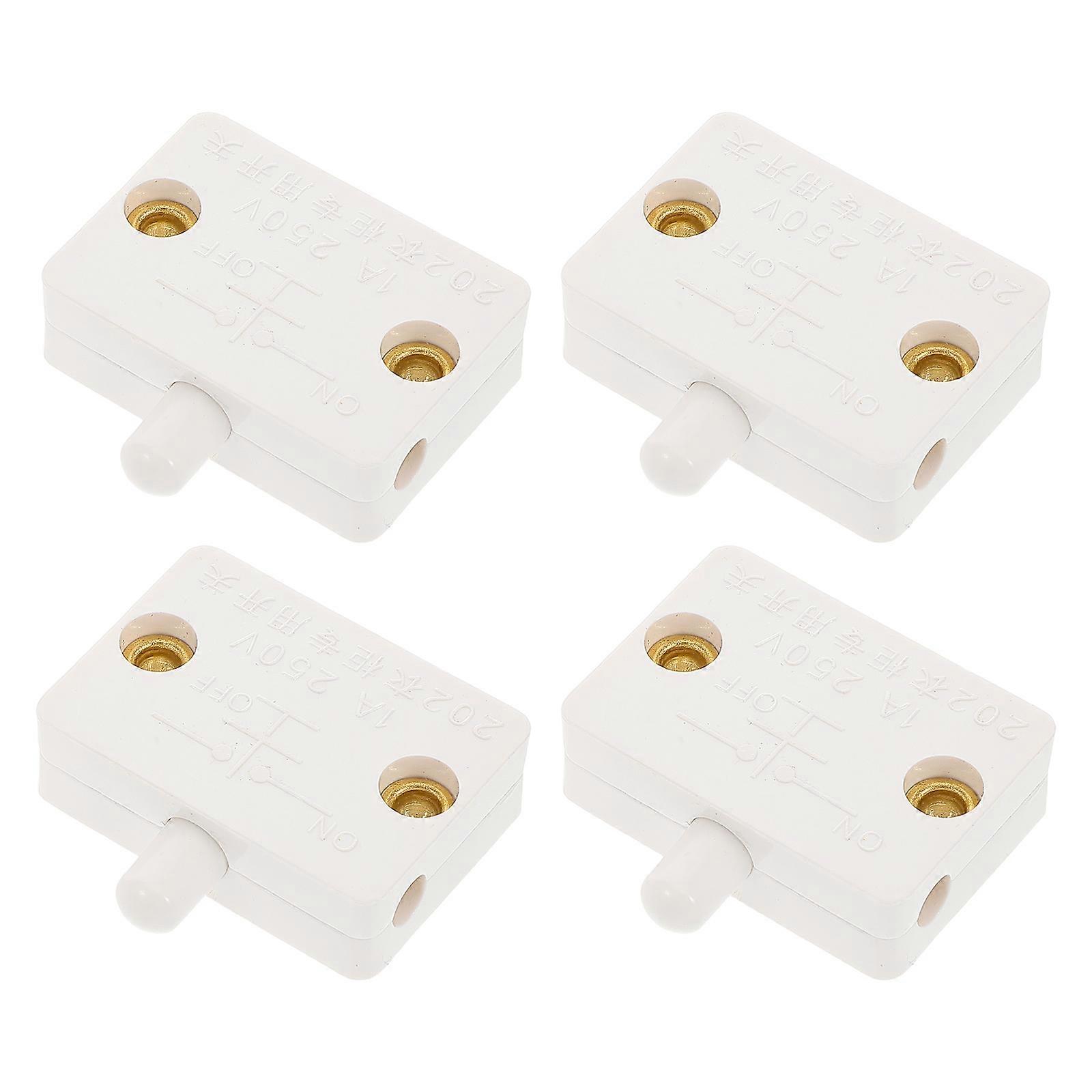 4Pcs Cabinet Door Activated Switch for Automatic Light in Wardrobe