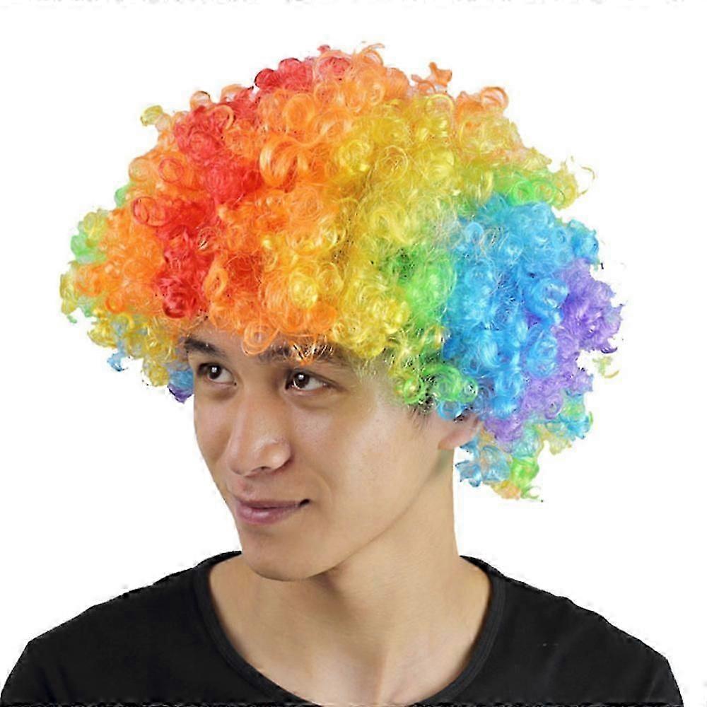Human Hair Wig Halloween Exploding Clown Fans With The Same Wig