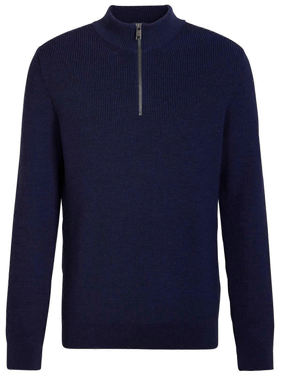 Falke Half Cardigan Half-Zip Sweater - Plum Navy