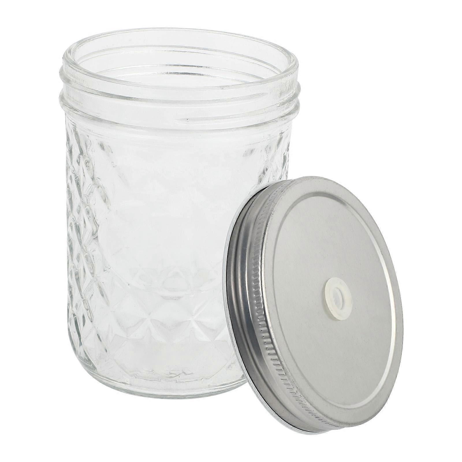 Jars With Lids Mason Jar General Users Tea Drink Container Stainless Steel 4Set