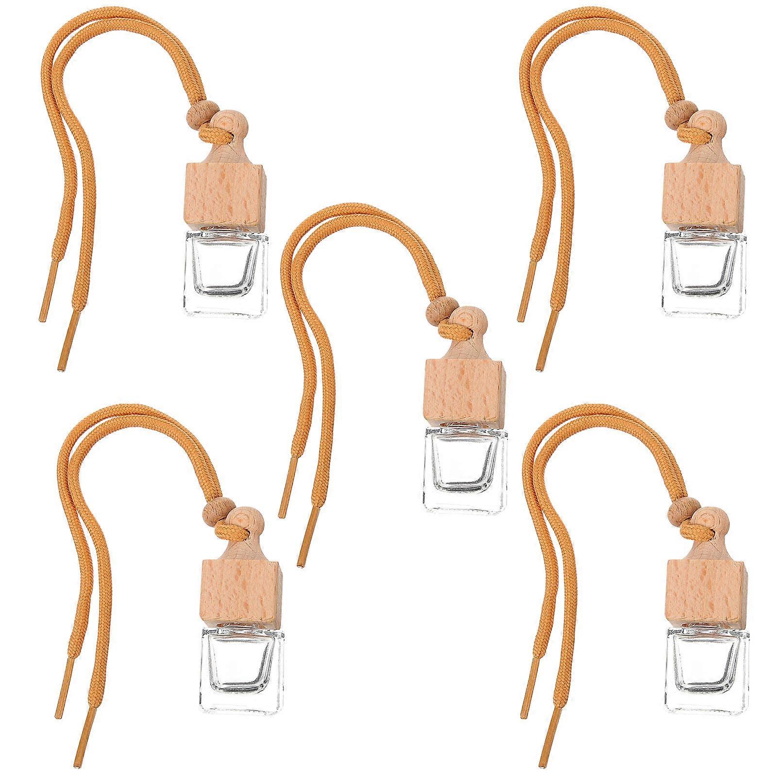 8Ml Car Perfume Bottles Pendant for Hanging Diffuser Multi-Color 5Pcs Set