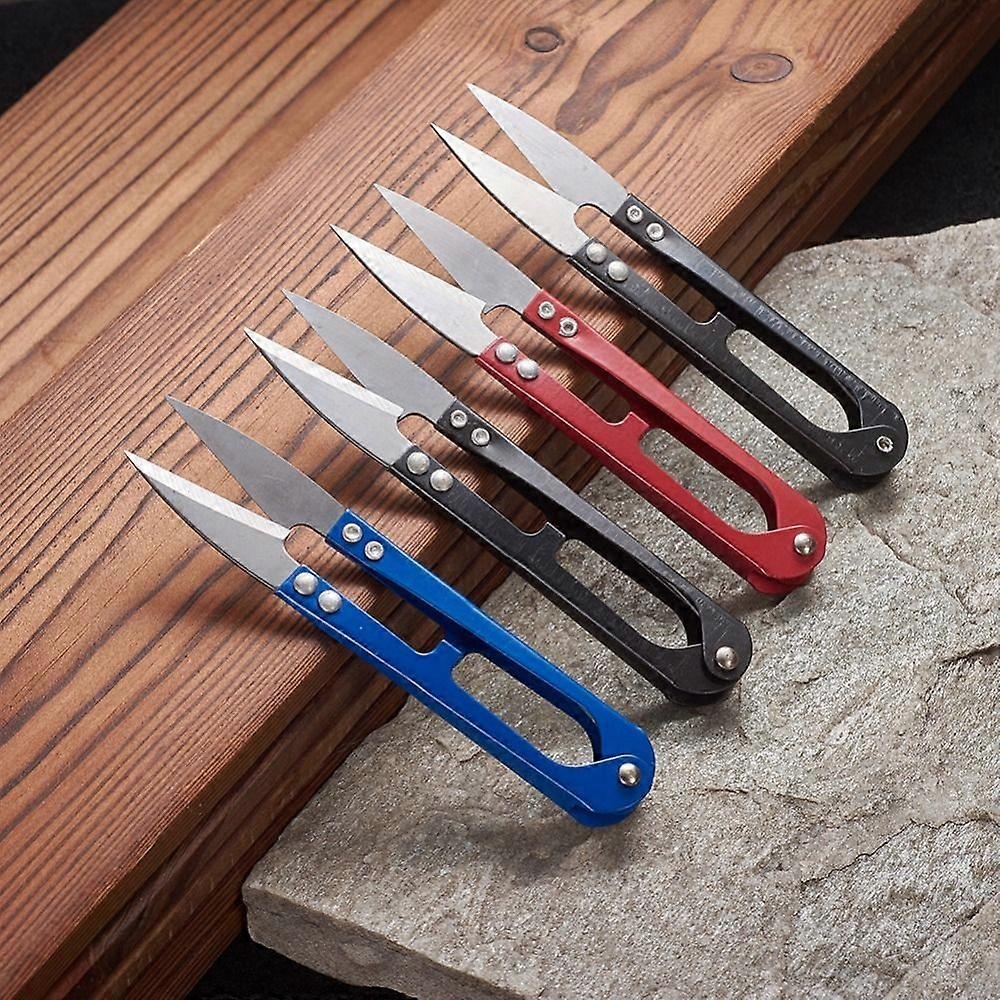 Sharp Steel Scissors Mixed color 106x22x10mm 12pcs/dozen