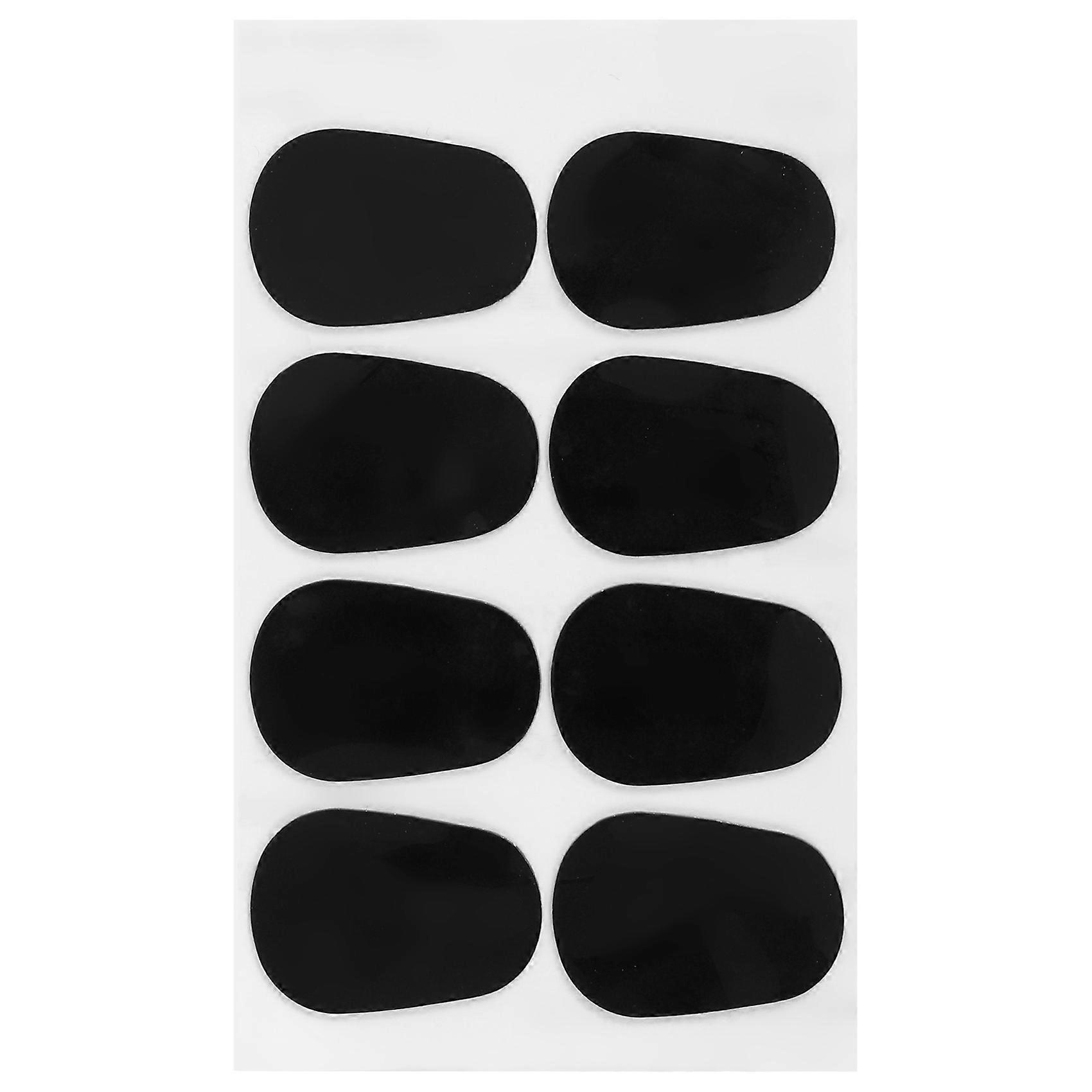 8Pcs 0.3mm munnstykke pads puter for altsaksofon tenorsaksofon svart
