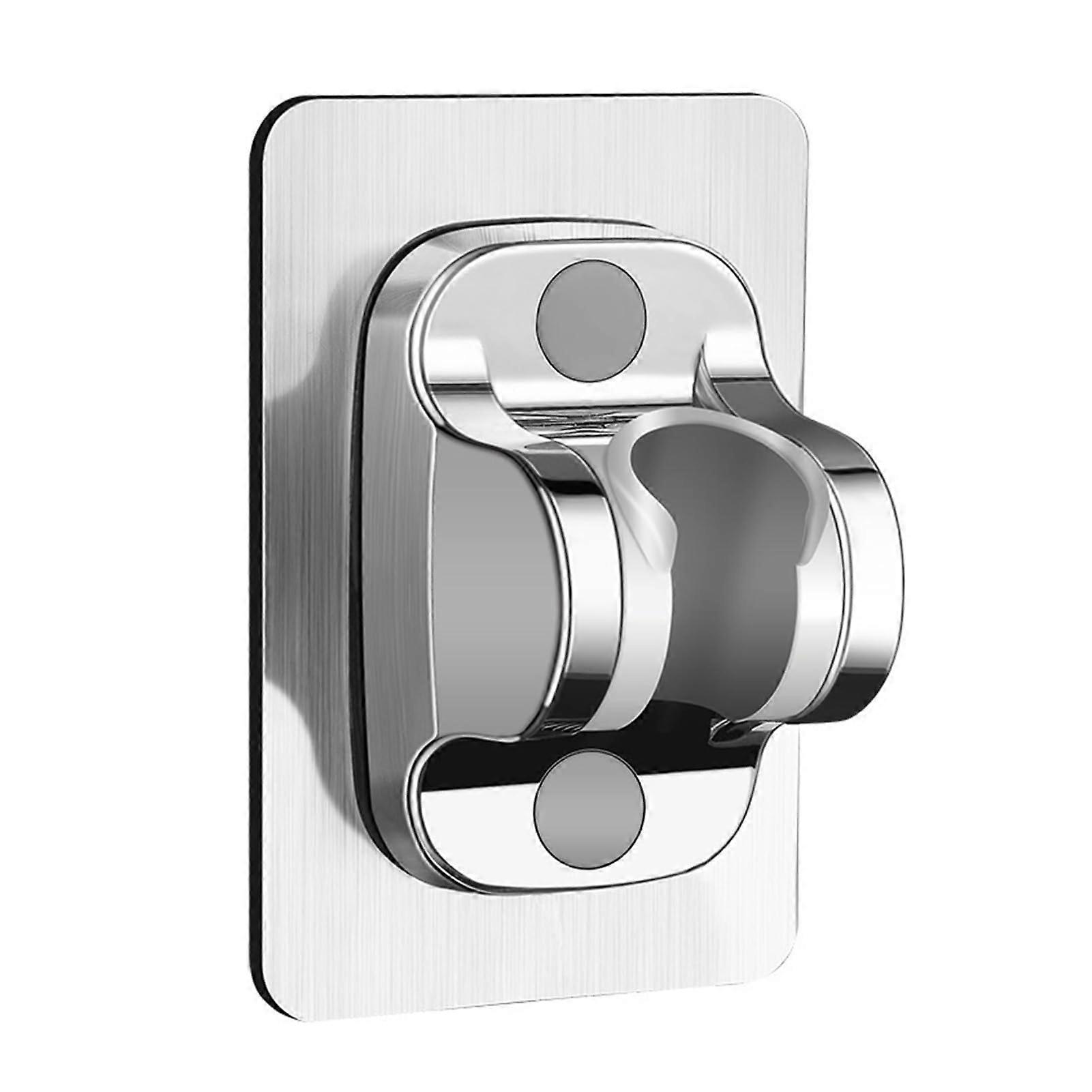 Strong Adhesive Adjustable Shower Head Holder NoDrill Install Universal Rotatable Bracket