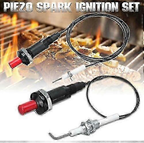 Universal Piezo Spark Ignition With Cable Push Button Igniter For Gas Grill BBQ 25-26